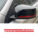 2 Sports Strip Motorcycle Stickers Fuel Tank Helmet Decor Waterproof Car Rearview Mirror (New)
