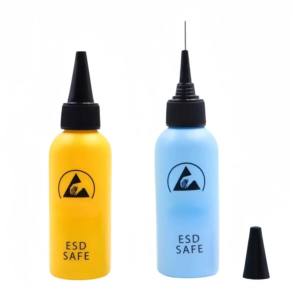 S14ab12290641433294f71ba6ed5b792e1 60mL ESD Alcohol Bottle Dispenser with Stainless Steel Needle Anti static Glue Dropper for (New) - Image 1
