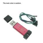 1 Set Mini ST Link V2 Compatible Programmer Debugger, Simulator with Case Dupont Cable (New)
