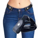 Buckle Free Belt For Jean Pants,Dresses,No Buckle Stretch Elastic Waist Belt For Women Men,No Bulge,No (New)