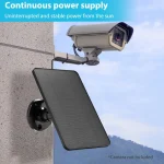 Micro Type C Solar Panel Charger Outdoor Compatible with Security Cameras Small Home Lighting (New)