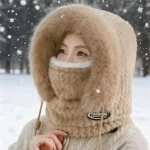 Winter Riding Hat for Women Hood Scarf Mask and Ear Cover Thick Thermal (New)