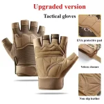 Tactical Gloves Half Finger for Men And Women Outdoor Mountaineering Cycling Wear resistant Breathable (New)