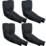 Ice Silk Sports Arm Sleeves for Outdoor Cycling Running Fitness UV Protection Breathable (New)