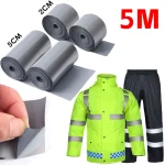 5M Reflective Heat Transfer Film Safety Reflector Sticker DIY (New)