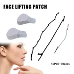 40 Instant Invisible Face Stickers Neck Eye Double Chin Lift V Shape Tapes (New)