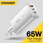 Essager USB Type C Charger 65W GaN QC3.0 PD3.0 For (New)
