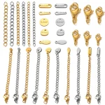 Stainless Steel Lobster Clasps Connector Extension Chains Link Jump Rings Connector for Bracelet (New)