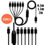USB 2 Type type c to 2 3 4 6 type c Male Splitter Y Data Sync and (New)