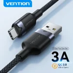 Vention USB C Cable 3A QC3.0 USB A to USB (New)