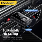 Essager Wireless Bluetooth 5.4 Car Adapter FM Transmitter Adapter Auto (New)