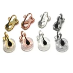 20 Stainless Steel Ear Clips Without Piercing Earrings Parts Findings for Women Ear (New)