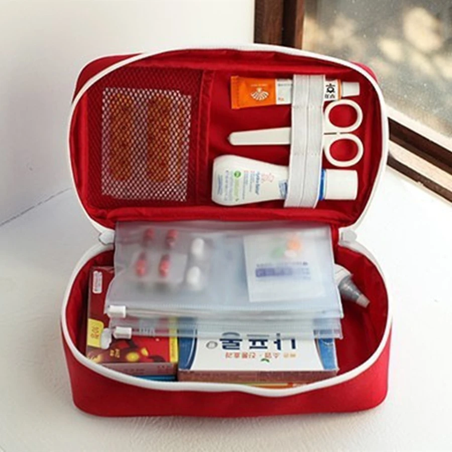 S17841add451c49b88bc3f864c5bb63d09 Health Medicine First Aid Kit Oxford Cloth Portable Travel Storage Emergency Kit Tote (New) - Image 1