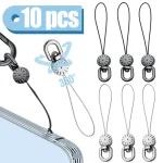 360 ° Rotatable Hand Wrist Lanyard Straps Metal Phone (New)