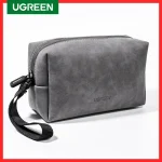 UGREEN Organizer Bag Leather Storage Case for Wired Headphones Earphone USB Cable Cell (New)