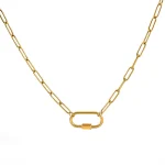 1 Stainless Steel Semi finished Frame Charm Chain & Adjustable Extension Chain Lobster Clasp (New)