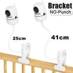 Protable Flexible Camera Clamp Mount Baby Monitor Camera Holder Stand Webcam Monitor Punch free (New)