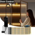 Door Motion Sensor COB Light Smart Switch LED Strip Night Light DIY Black (New)