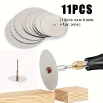 11  Mini Circular Saw Blade Set Precision Woodworking Cutting Disc with 1 (New)