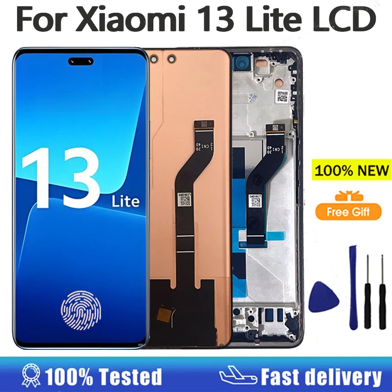 S19f94c52d5864c0eb4c84c9c98602d0fY 6.5AMOLED Display Xiaomi 13 Lite LCD Display Touch Screen (New) - Image 1