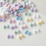 100 3D Resin Nail Art Charms Flat Mixed Color Butterfly Nail Art Accessories (New)