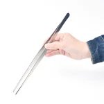 1 25 30cm Straight Toothed Tweezers Barbecue Stainless Steel Long Food Tongs Home Medical (New)