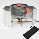 40399 Plates Gas Stove Wind Shield Outdoor Camping Picnic Cooking Burner Windproof Screen (New)