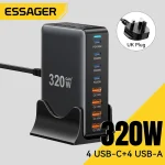 Essager 320W GaN Charger 8Port USB Type C Desktop Charging (New)