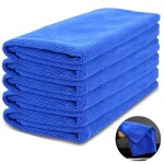 5 Microfiber Towels Suede Cloths Auto Car Motorcycle Cleaning Wash Water Absorbent Towel (New)