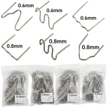 100 600 Auto Plastic Repair Welding Nails Car Bumper Repair Welded Stud Precut Wave (New)