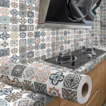 40cm European Style Oil Proof Kitchen Furnitur Wall Stickers Self Adhesive PVC Bathroom (New)