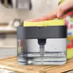 1 For Household Kitchen 2 In 1 Pressing Soap Liquid Box, Easy To (New)