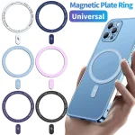 6-Magnetic Metal Sticker Rings Iphone 14 13 12 (New)