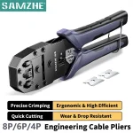 SAMZHE RJ45 Crimper Tools Crimping Pliers Ethernet Network LAN Cable (New)