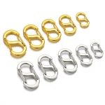5 Stainless Steel Chic Letter S Buckle 18k Gold Spring Lobster Clasps Necklace (New)