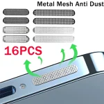16-Metal Dustproof Net Stickers IPhone 18 17 16 (New)