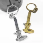 1 Fashionable Car Key Mini Vernier Caliper Portable 0 40mm Keychain Measurement Tool (New)