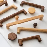 Nordic Wooden Cabinet Handle Cupboard Door Knob and Handle Kitchen Drawer Pulls Wardrobe (New)