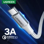 UGREEN 3A USB Type C Cable For Realme Xiaomi Samsung S21 Fast Charging (New)
