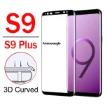 protective glass samsung galaxy s9 plus glass protector on (New)