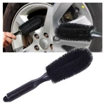 Car Wheel Brush Tire Cleaning Brushes Tools Car Rim Scrubber Cleaner Duster Handle (New)