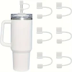 Splash Proof Silicone Straw Tips Cover Dust Proof Plugs Protector Leak Proof Straw Cover (New)