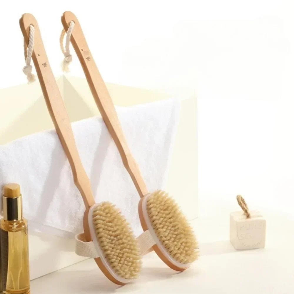 S1e481aa471464b998ffdb15d4a3bd0ea6 1 Wooden Detachable Long Handle Shower Body Brush Bathing Massage Back Body Exfoliating (New) - Image 1