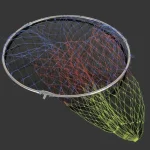 40cm 50cm Fishing Net Folding Fishing Brail Landing Net Ultra Light Titanium Alloy (New)