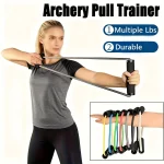 1 Portable Archery Pull Trainer with Elastic Bands   for resistance Training Device (New)