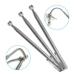 Portable magnetic telescopic silver universal pickup with pen clip magnetic suction rod auto (New)