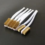 1 3 5 Mini Copper Plating Brass Wire Brush Set for Paint & Rust Removal (New)