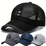 Summer Baseball Cap UV Protection Sun Visors Hat Breathable Mesh Outdoor Hiking Fishing (New)