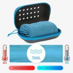 Quick Drying Cooling Towel Soft Breathable Chilly Sweat Absorption Cold Towel with Storage (New)