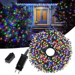 10 20 50 100m LED String Christmas Light With EU US Power Adapter Outdoor Waterproof Fairy (New)